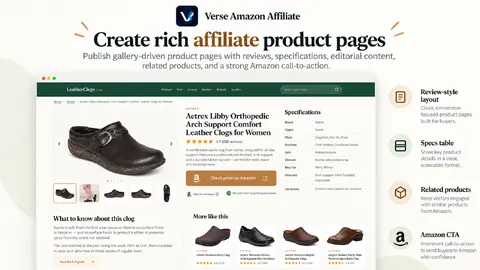 Verse Amazon Affiliate – Product Importer & Affiliate Pages — screenshot 3 of 6