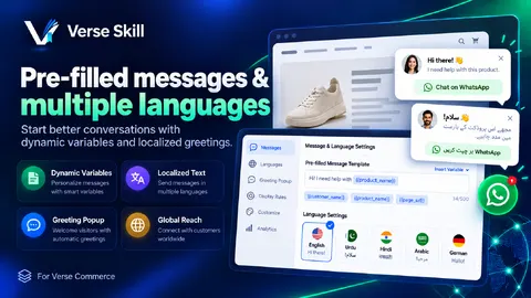 Verse Direct Chat Button app screenshot preview