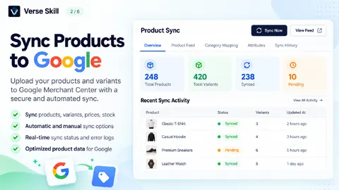 Google & YouTube Connect – Merchant Center, Ads & Analytics — screenshot 2 of 6