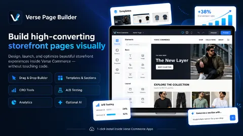 Verse Page Builder – Drag & Drop Page Builder preview