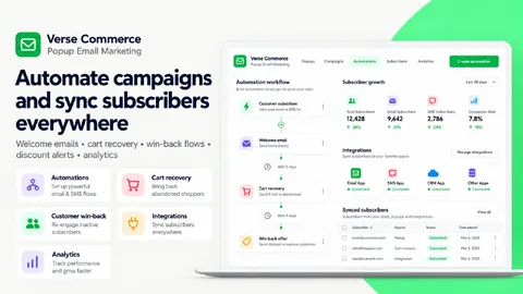 Verse Popups & Email Marketing — screenshot 4 of 5