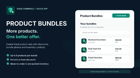 Product Bundles — Smart Sets & Discounts app screenshot preview