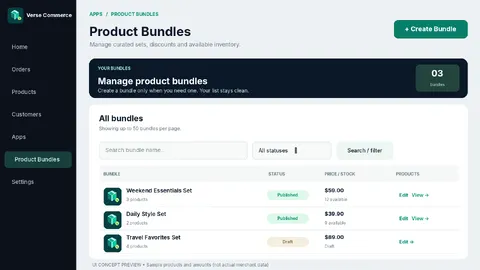 Product Bundles — Smart Sets & Discounts — screenshot 2 of 2