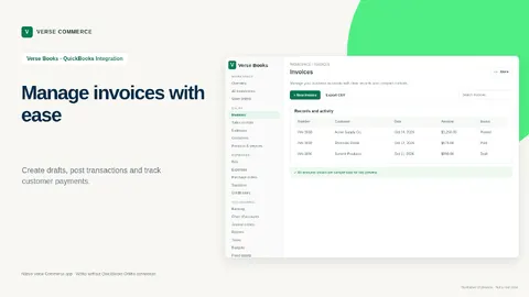 Verse Books — Accounting & QuickBooks Online Connector — screenshot 2 of 5