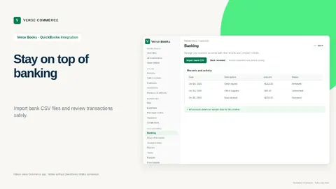 Verse Books — Accounting & QuickBooks Online Connector — screenshot 3 of 5