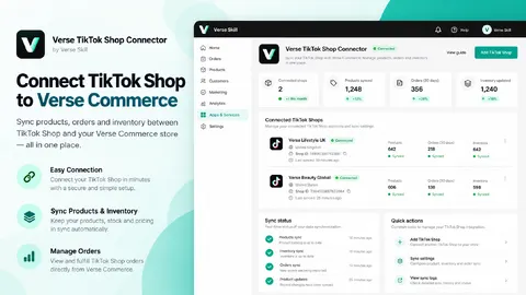 TikTok Shop Connector app screenshot preview
