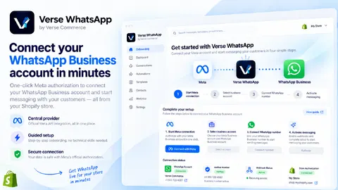 Verse WhatsApp – Order Updates & Automation — screenshot 2 of 6